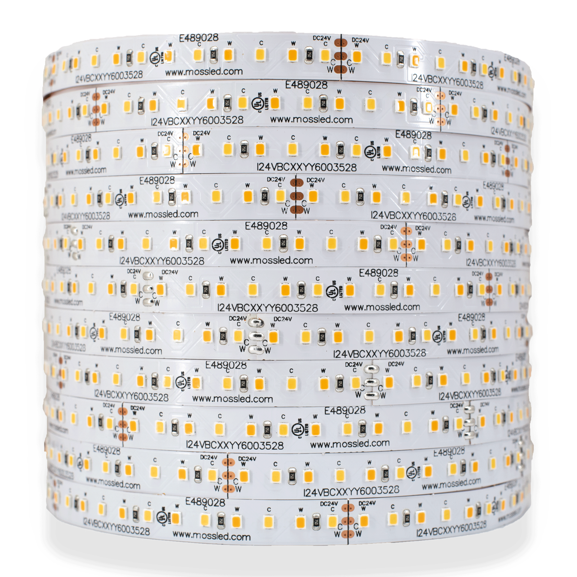 ShortCut FlexLED Bi-Colour 2700K - 6000K 24V (CCT Adjustable) IP43 (Indoor) 240 LED/meter Bare Wire from www.thelafirm.com