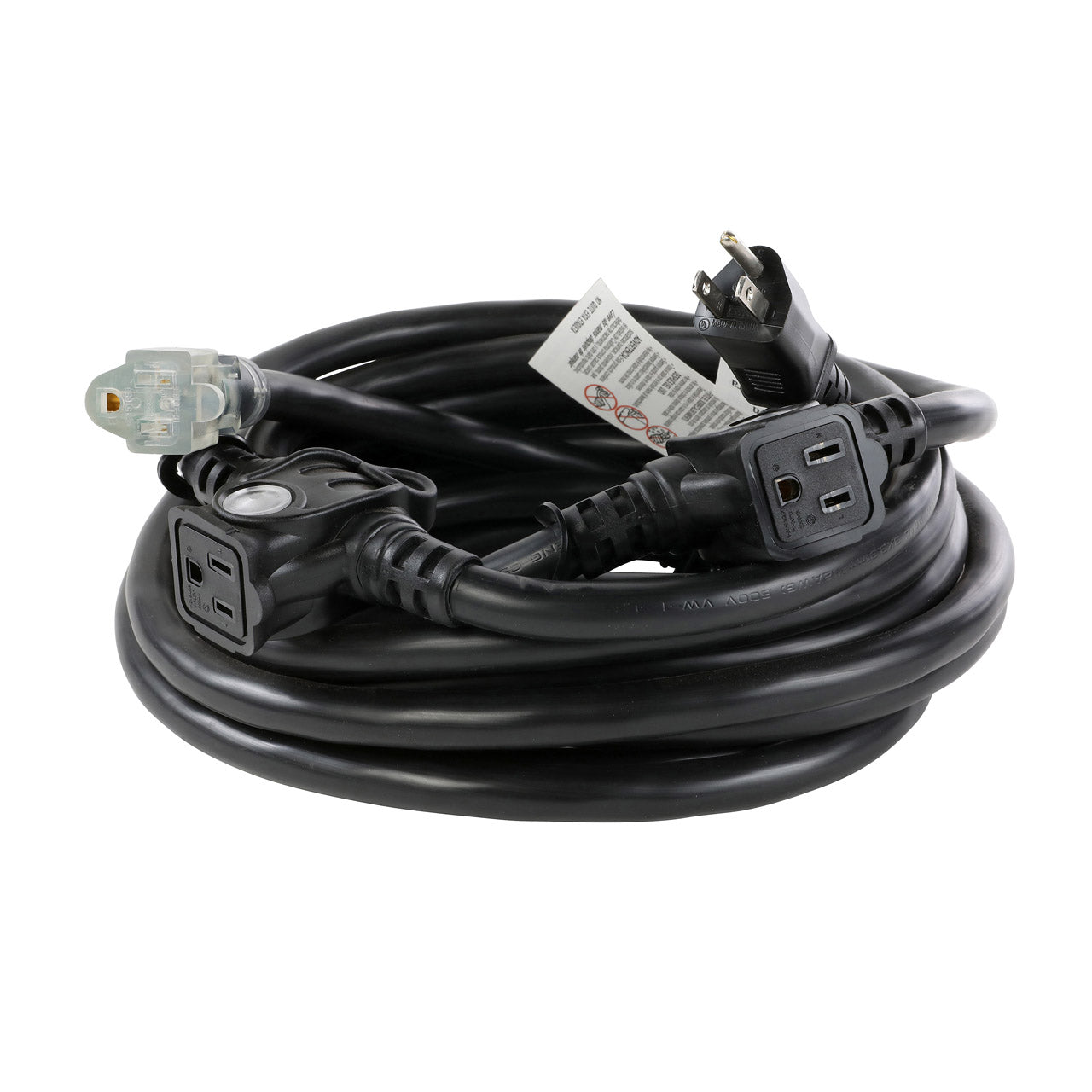 Molded NEMA 5-15 (Edison) (3) Receptacle 25' Extension from www.thelafirm.com