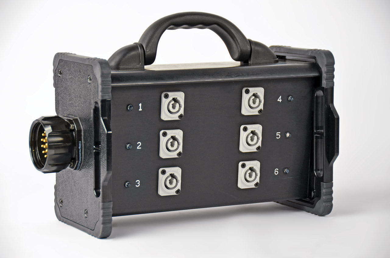 21 Amp Bento Box® powerCON® Breakout Box from www.thelafirm.com