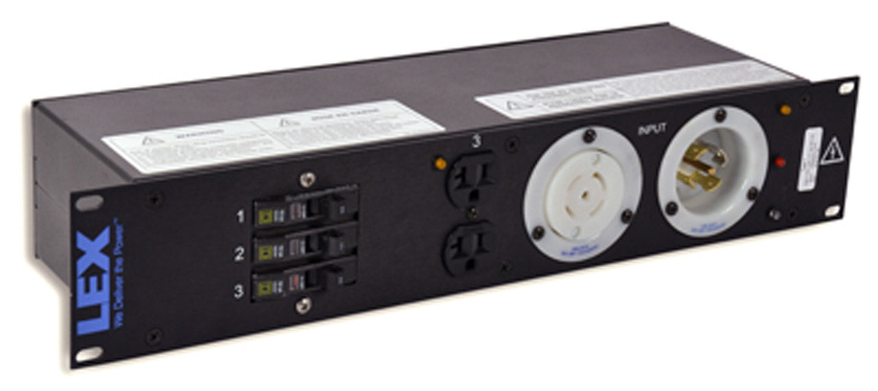 30 Amp 2RU Enclosed Rack, L21-30 to Duplex Receptacles
from www.thelafirm.com