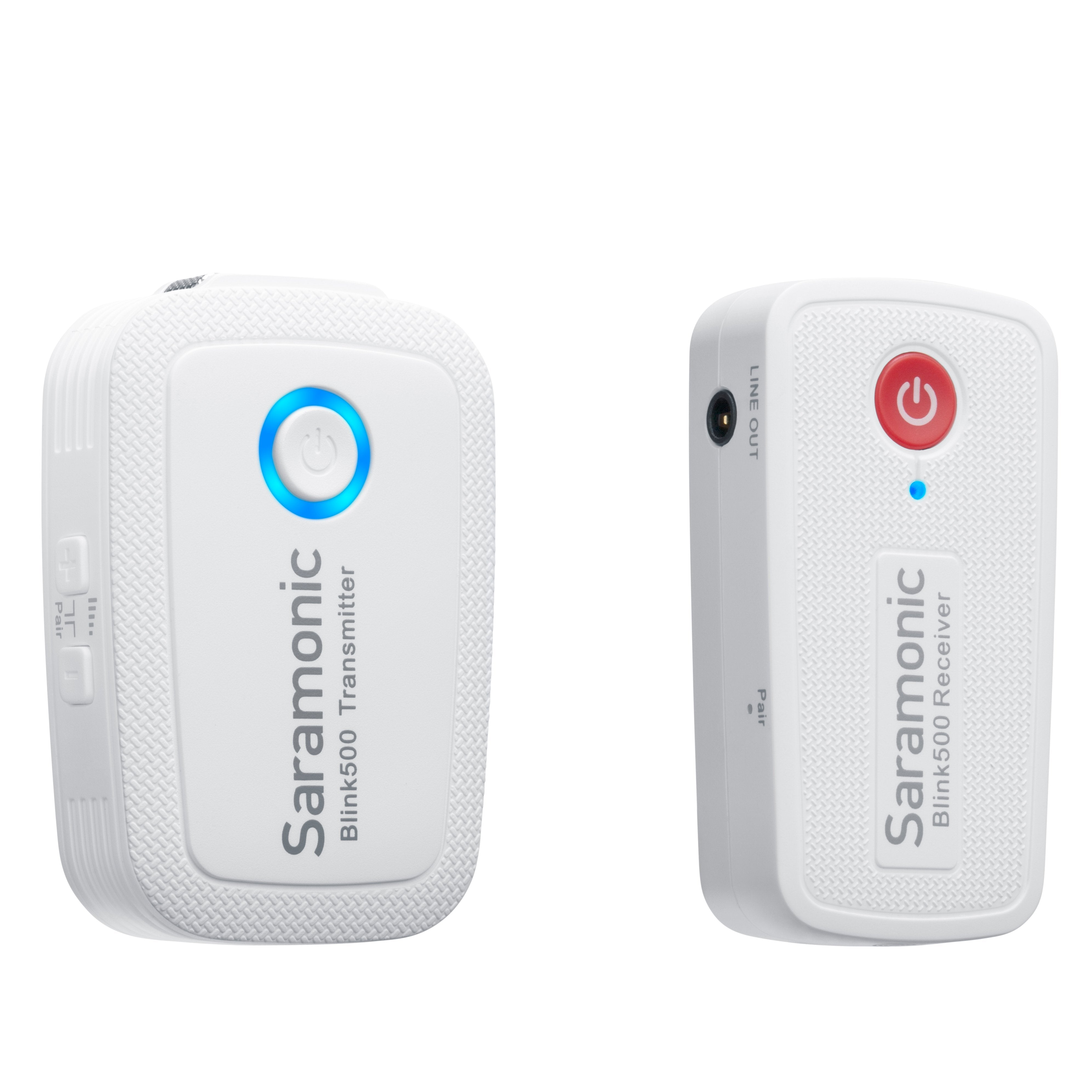 Blink 500 B1 Snow White Wireless Clip-On Mic System w/ Lavalier & Dual Receiver for Cameras & Mobile | The LA Firm