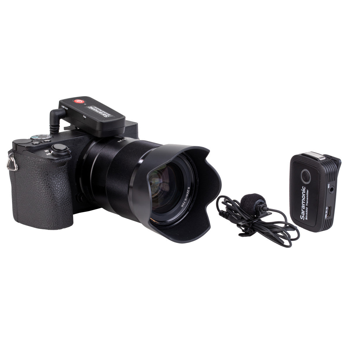 Blink 500 B1 Wireless Clip-On Mic System with Lavalier & Dual Receiver for Cameras & Mobile Devices | The LA Firm