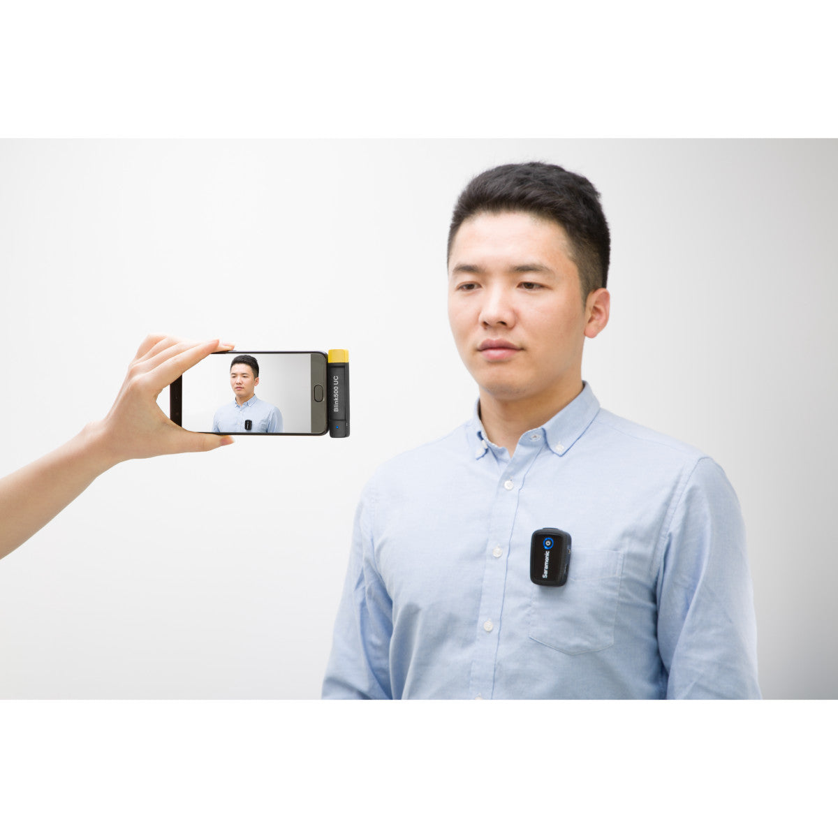 Blink 500 B5 Wireless Clip-On Mic w/ Lavalier & Dual Receiver for iPhone 15, Android & PCs w/ USB-C | The LA Firm