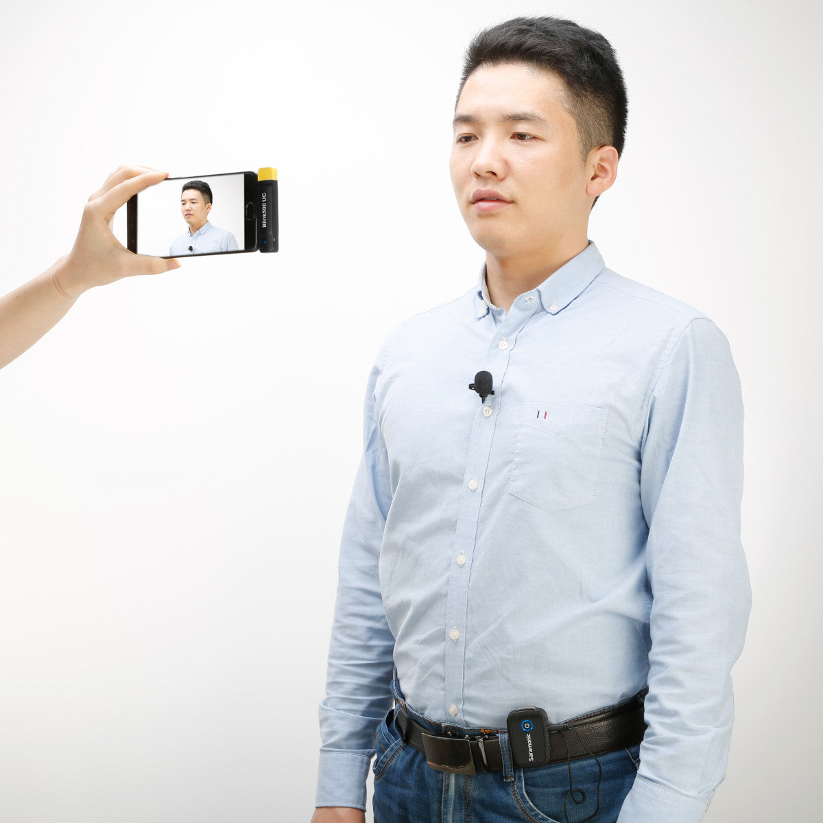 Blink 500 B5 Wireless Clip-On Mic w/ Lavalier & Dual Receiver for iPhone 15, Android & PCs w/ USB-C | The LA Firm