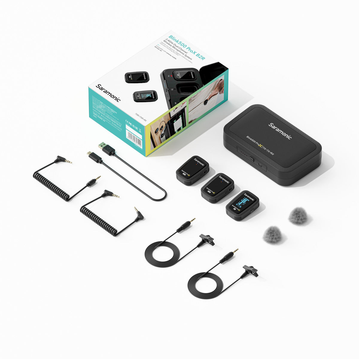 Blink 500 ProX B2R 2-Person Wireless Clip-On Microphone System with On-Board Recording & Lavaliers | The LA Firm
