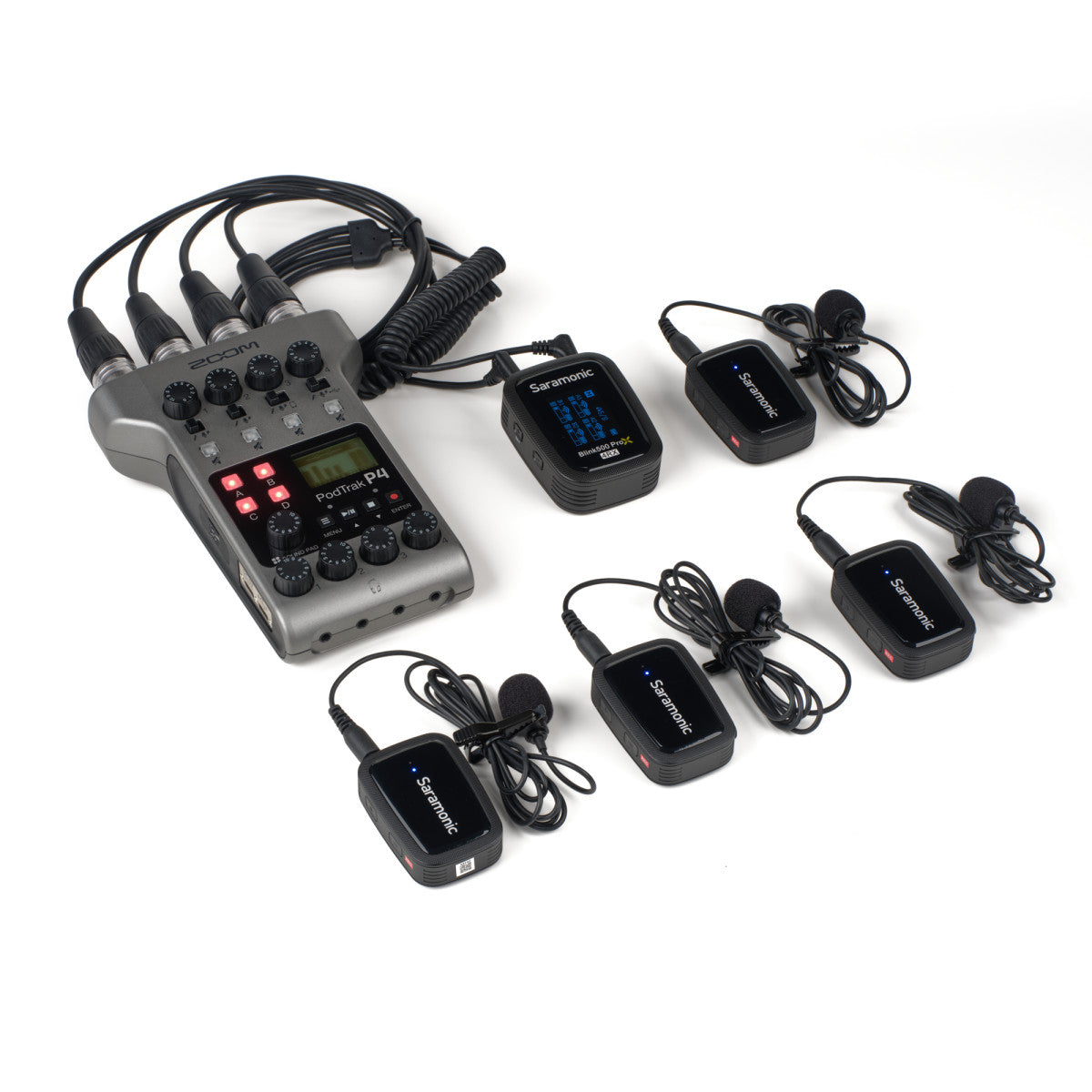 Blink 500 ProX B8 4-Person Wireless Clip-On Mic System with On-Board Recording, N/C and Lavaliers | The LA Firm