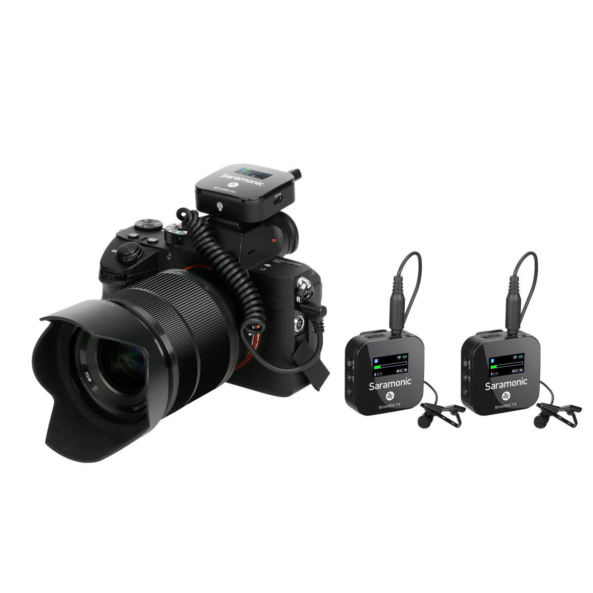 Blink 900 B2 2-Person Wireless Clip-On Mic System w/ Lavaliers & Charging Case for Cameras & Mobile | The LA Firm