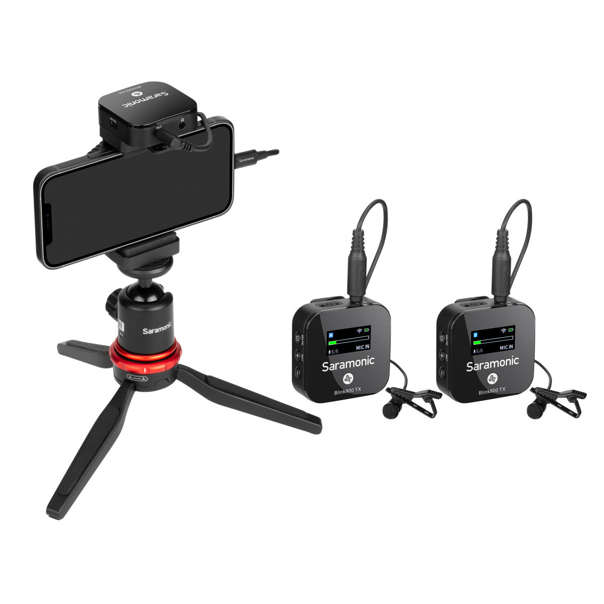 Blink 900 B2 2-Person Wireless Clip-On Mic System w/ Lavaliers & Charging Case for Cameras & Mobile | The LA Firm