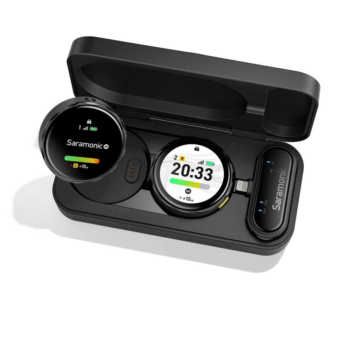 Blink Me U2 | 2-Person Wireless Mic w/ Custom Recording Transmitters & USB-C + Lightning Receivers | The LA Firm