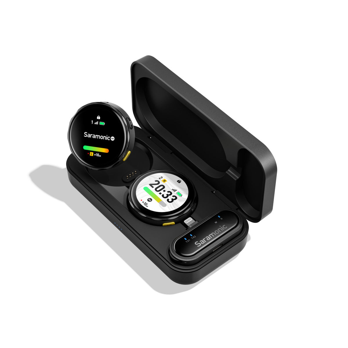 Blink Me U2 | 2-Person Wireless Mic w/ Custom Recording Transmitters & USB-C + Lightning Receivers | The LA Firm