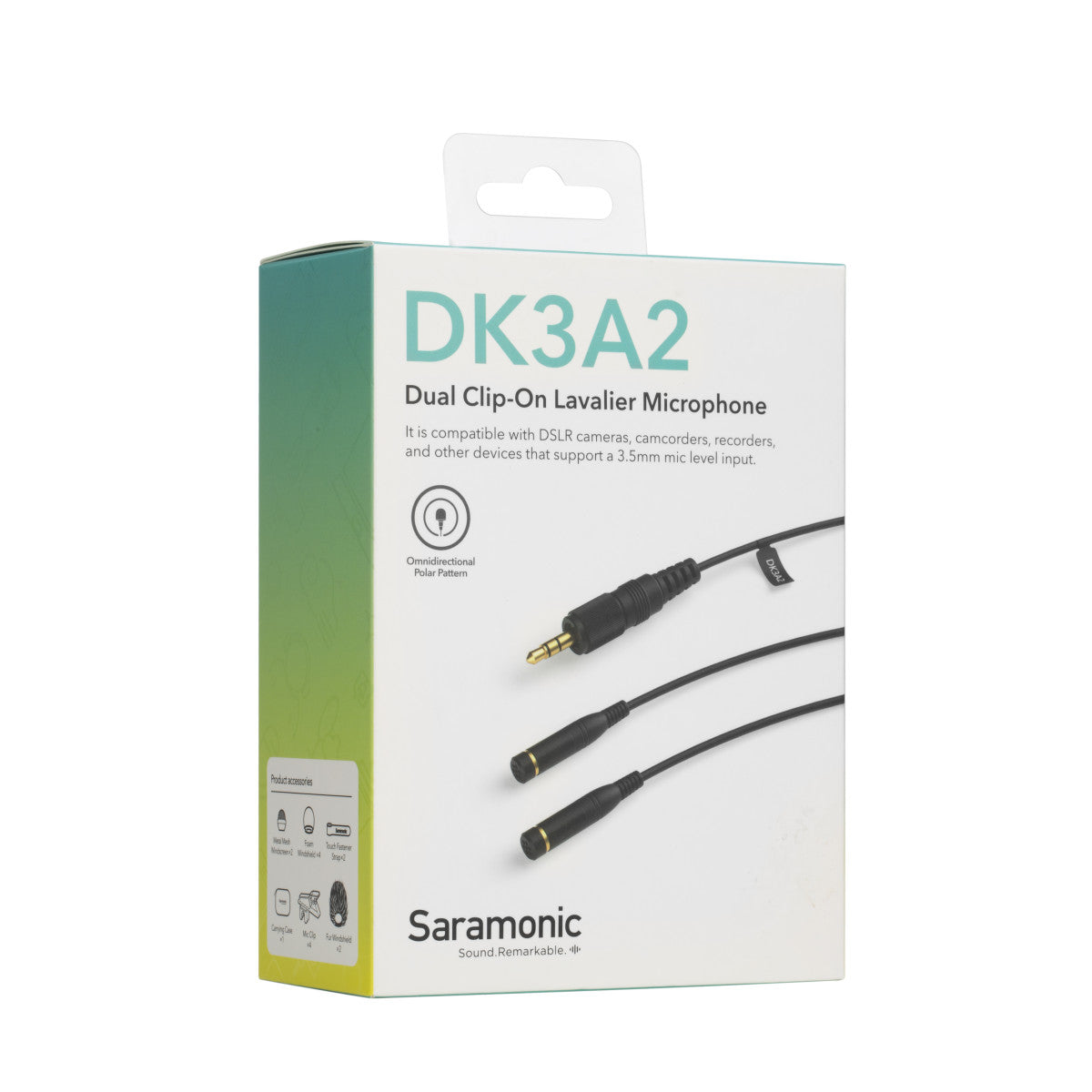 DK3A2 2-Person Dual Omni Lavalier w/ Locking 3.5mm TRS for Recorders, Transmitters, Cameras & More | The LA Firm