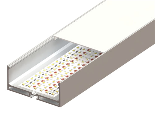 LiteStix, TALL-X6, Sextuple-Wide, Pendant, 2.5 Meter.. Channel and Diffuser Only, Order clip... from www.thelafirm.com