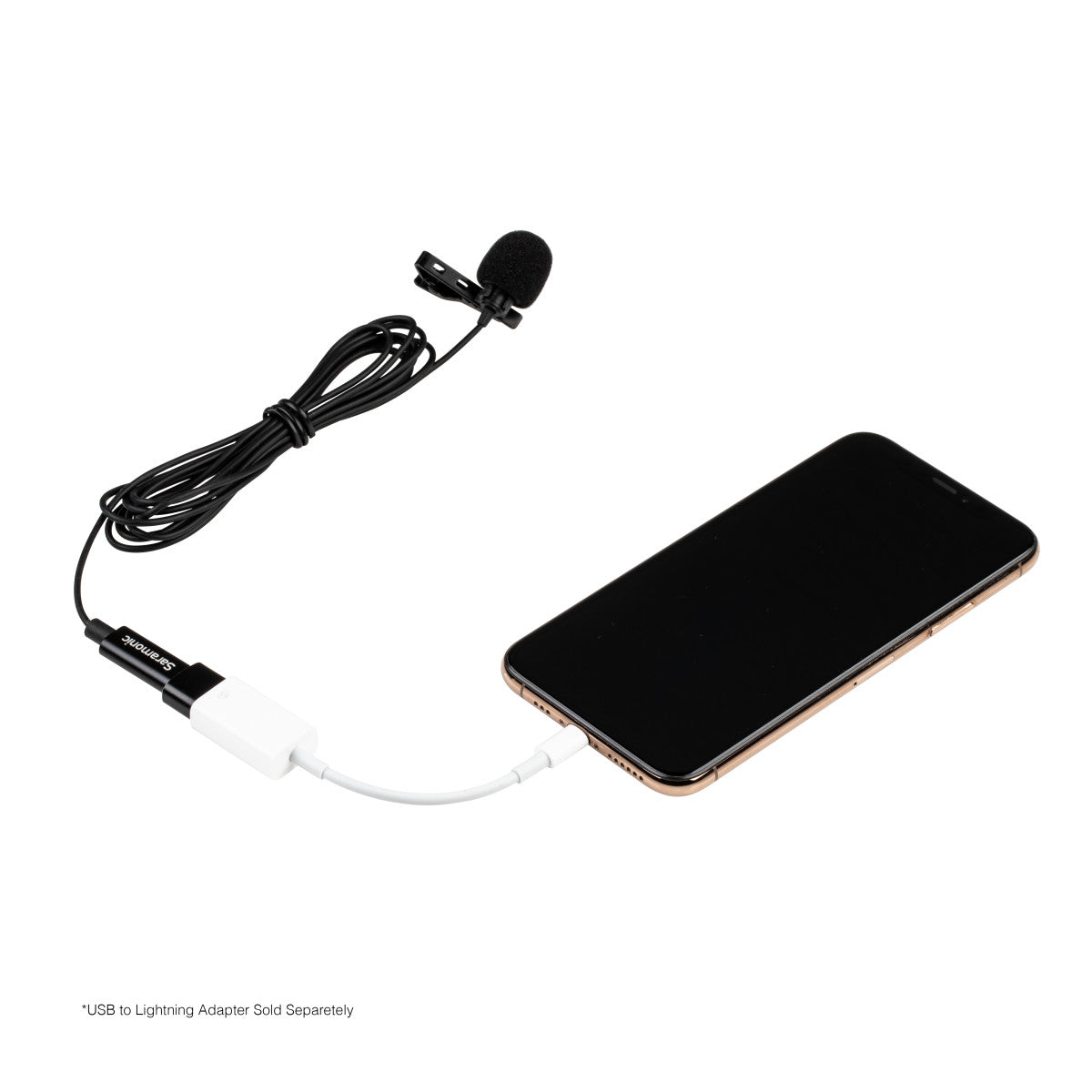 LavMicro-U Lavalier Mic w/ 6.6' USB-C Cable & USB Adapter for iPhone 15, Android, iPad & Computers | The LA Firm