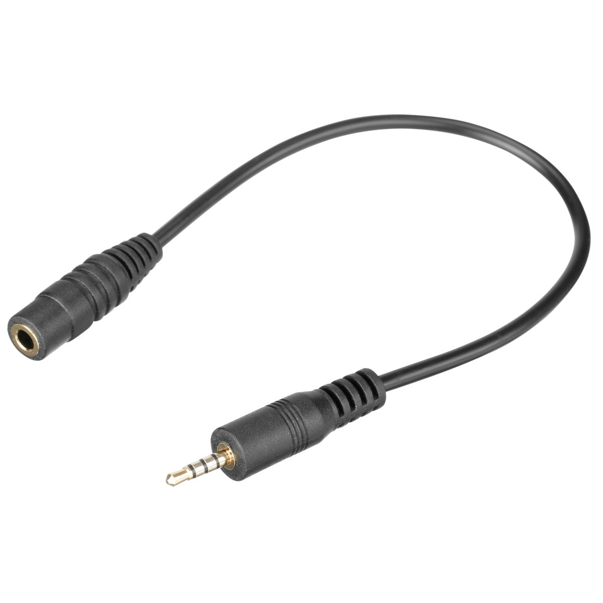 SR-25C35 3.5mm Female to 2.5mm Male Microphone Adapter Cable for use with Cameras with 2.5mm Input | The LA Firm