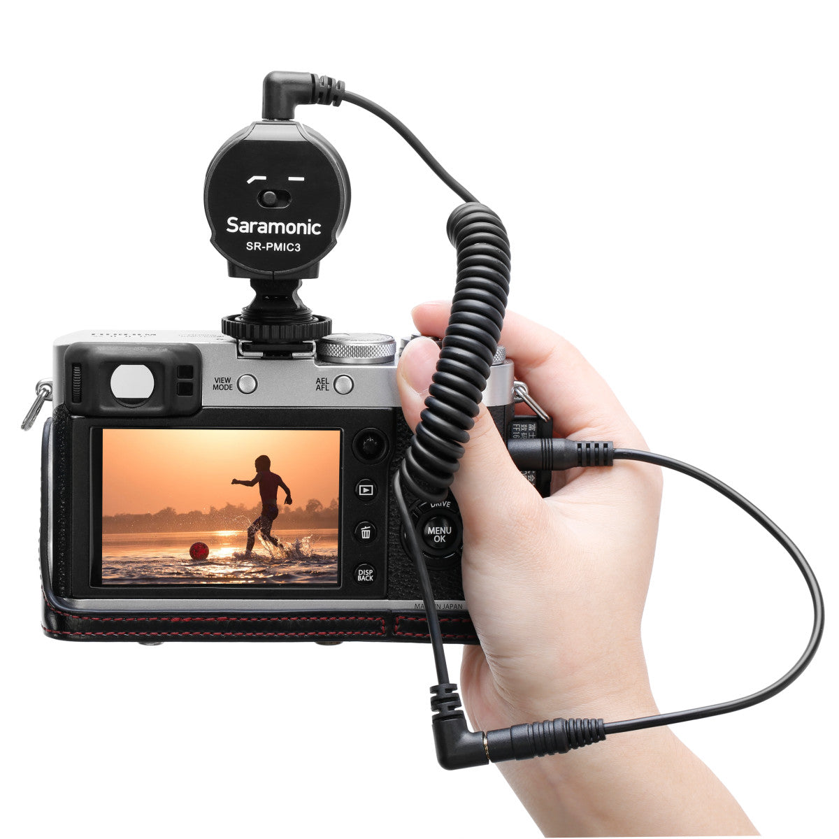 SR-25C35 3.5mm Female to 2.5mm Male Microphone Adapter Cable for use with Cameras with 2.5mm Input | The LA Firm