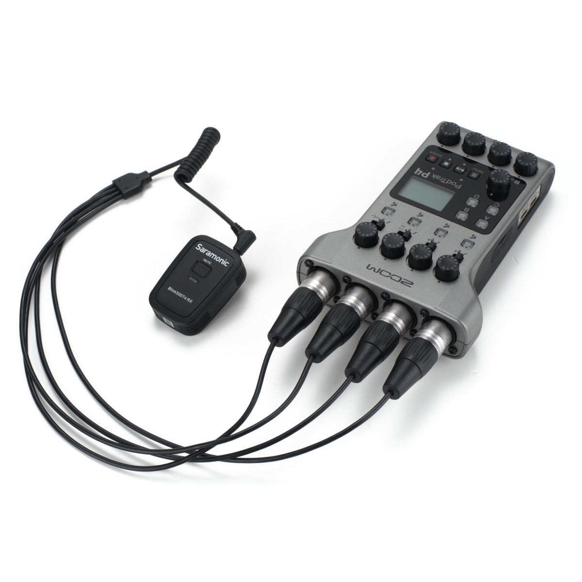 SR-C2026 3.5mm TRRRS to 4x XLR Male Output Cable for Blink 500 T4 4-Person Wireless System | The LA Firm