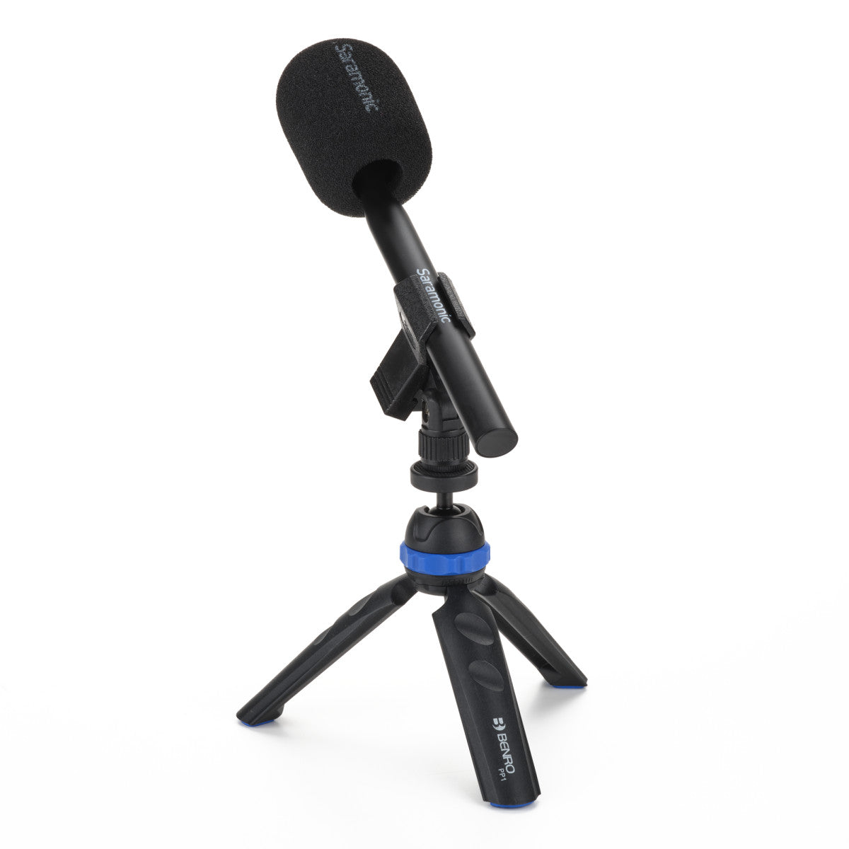 SR-MH1 Universal Handheld Holder for 2.4GHz Clip-On Microphone Transmitters w/ Windscreen | The LA Firm