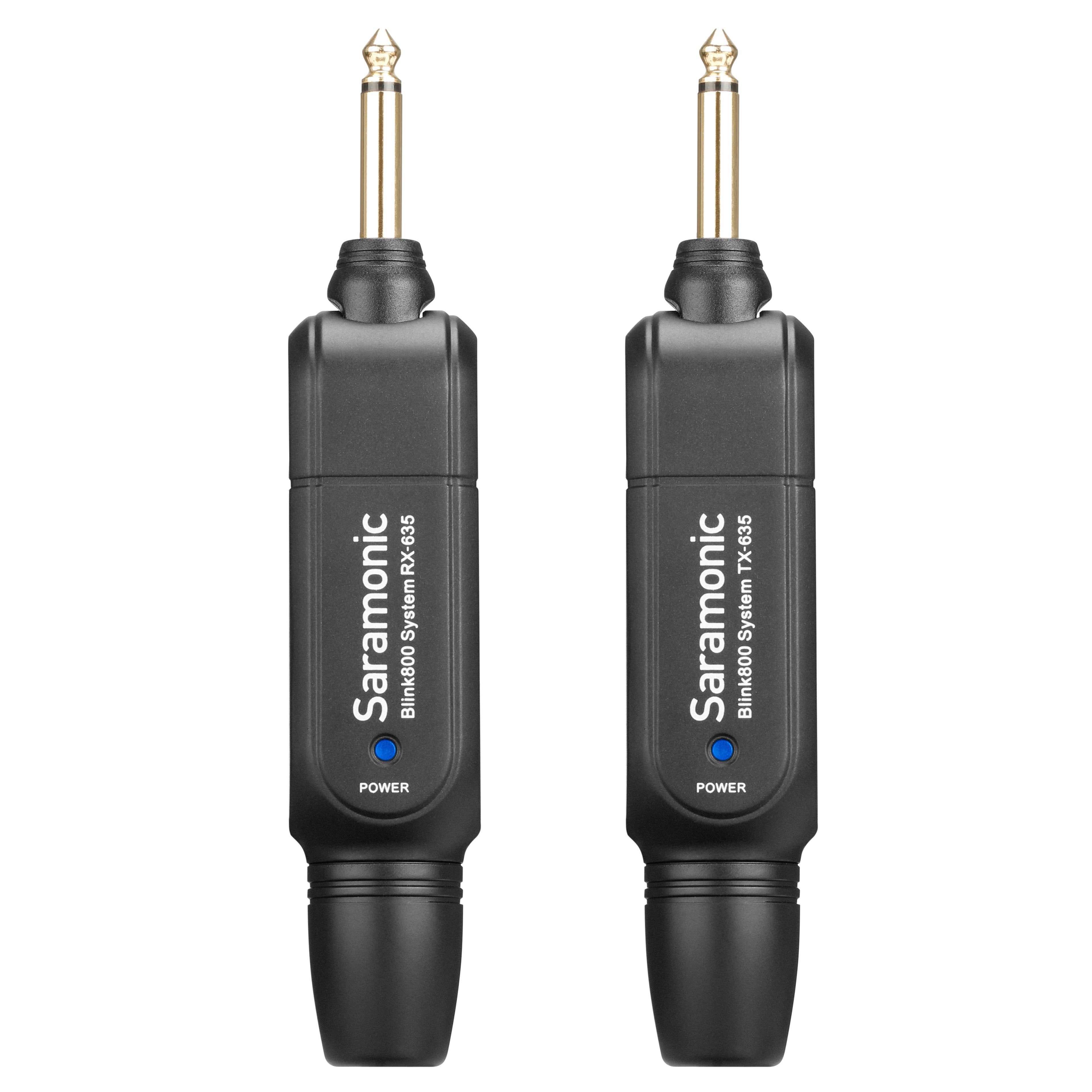 Saramonic Blink 800 B3 TX-635 & RX-635 5.8GHz Wireless 1/4" Instrument System w/ 1/4" Receiver for Amplifiers, Mixers & Pedal Boards | The LA Firm