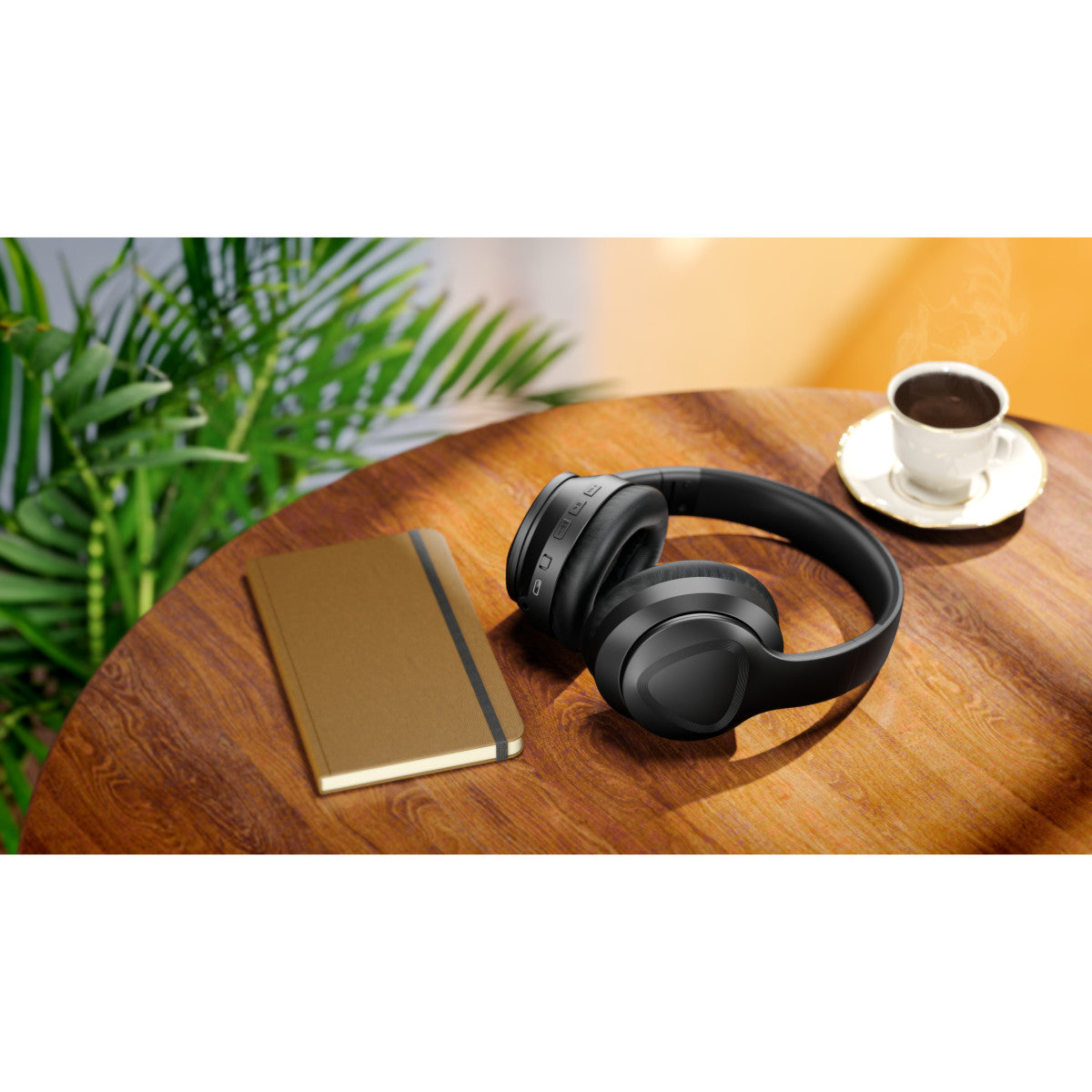 Saramonic SR-BH600 Wireless Bluetooth 5.0 ANC Noise-Cancelling Over the Ear Headphones with 40mm Drivers and Leather Earpads | The LA Firm