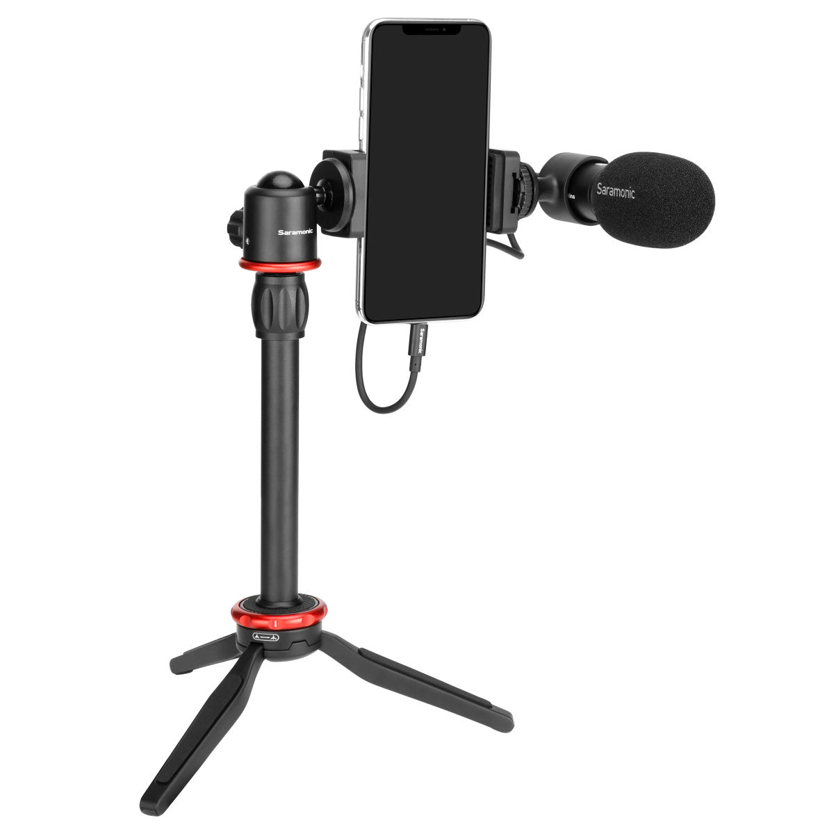 SmartMic MTV Smartphone Vlogging Kit for iPhone & Android w/ Stereo Mic, Phone Mount, Tripod & more | The LA Firm