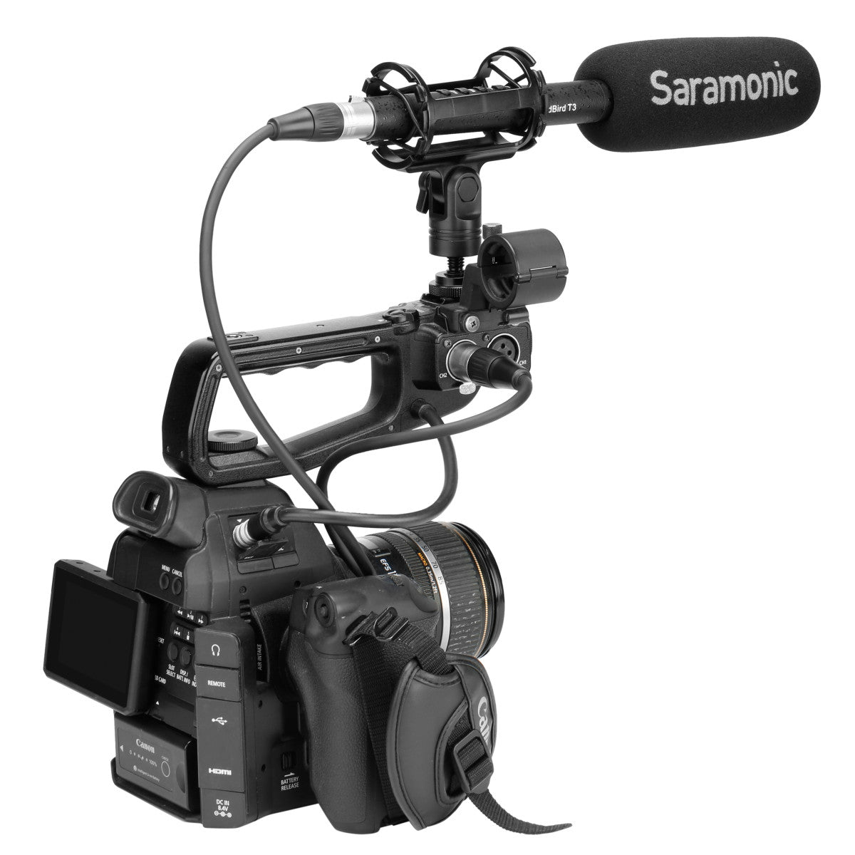 SoundBird T3 Cardioid Shotgun Mic (Li-Ion or +48 Powered) w/ Shock Mount, Cable, Hard Case & More | The LA Firm