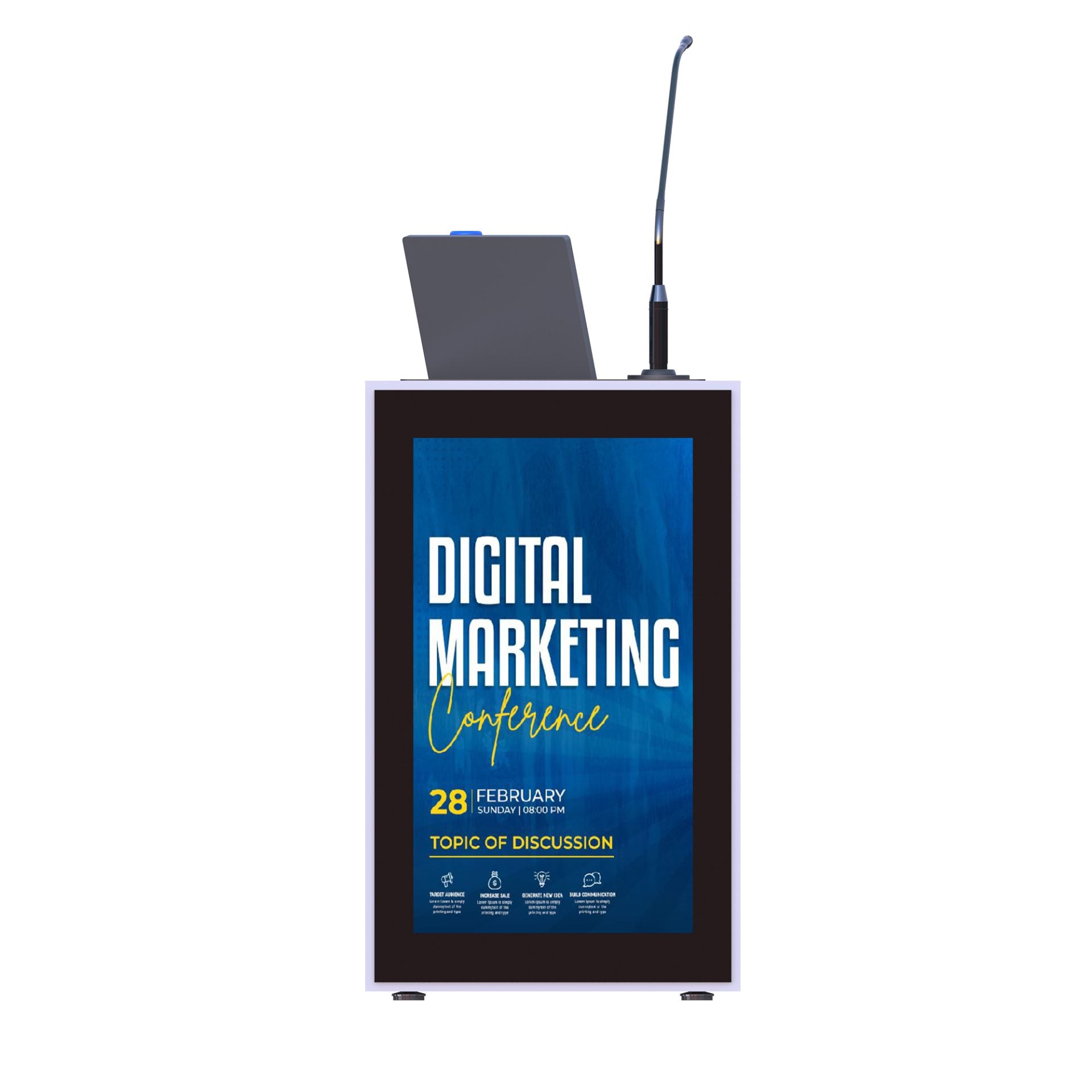 DS24T Panel Discussion Stand from www.thelafirm.com