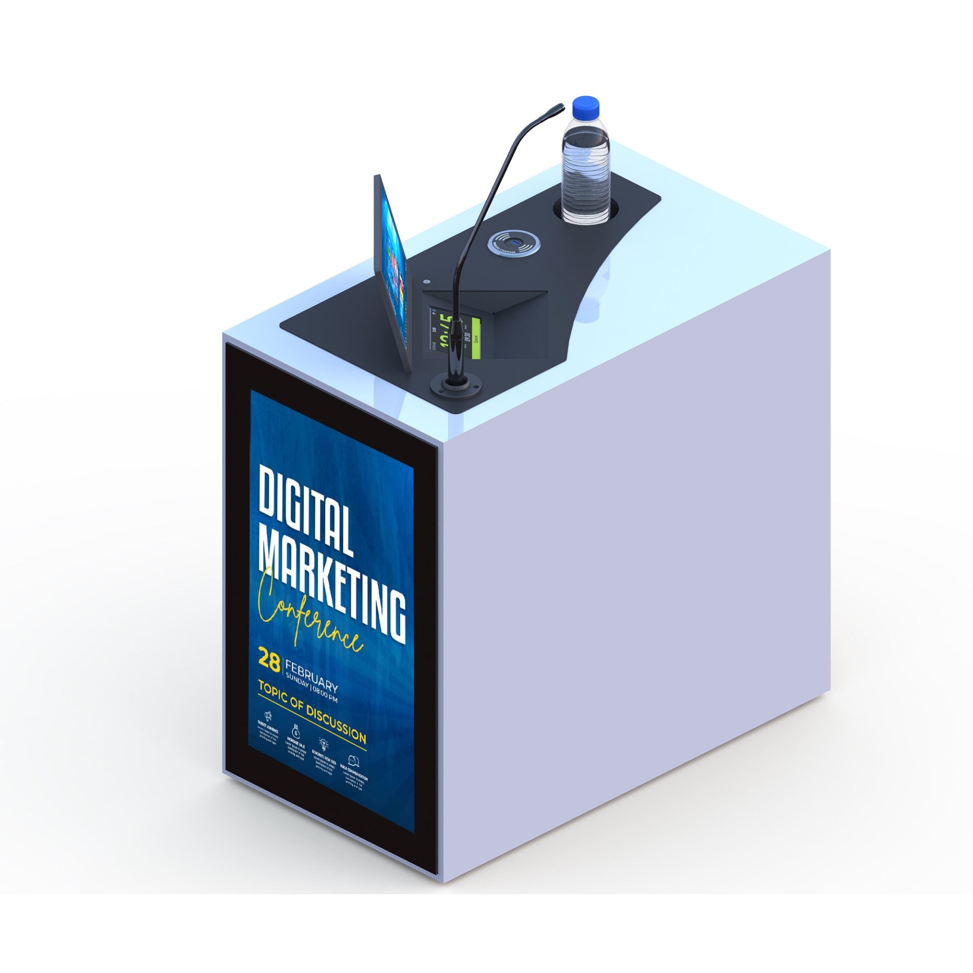 DS24T Panel Discussion Stand from www.thelafirm.com