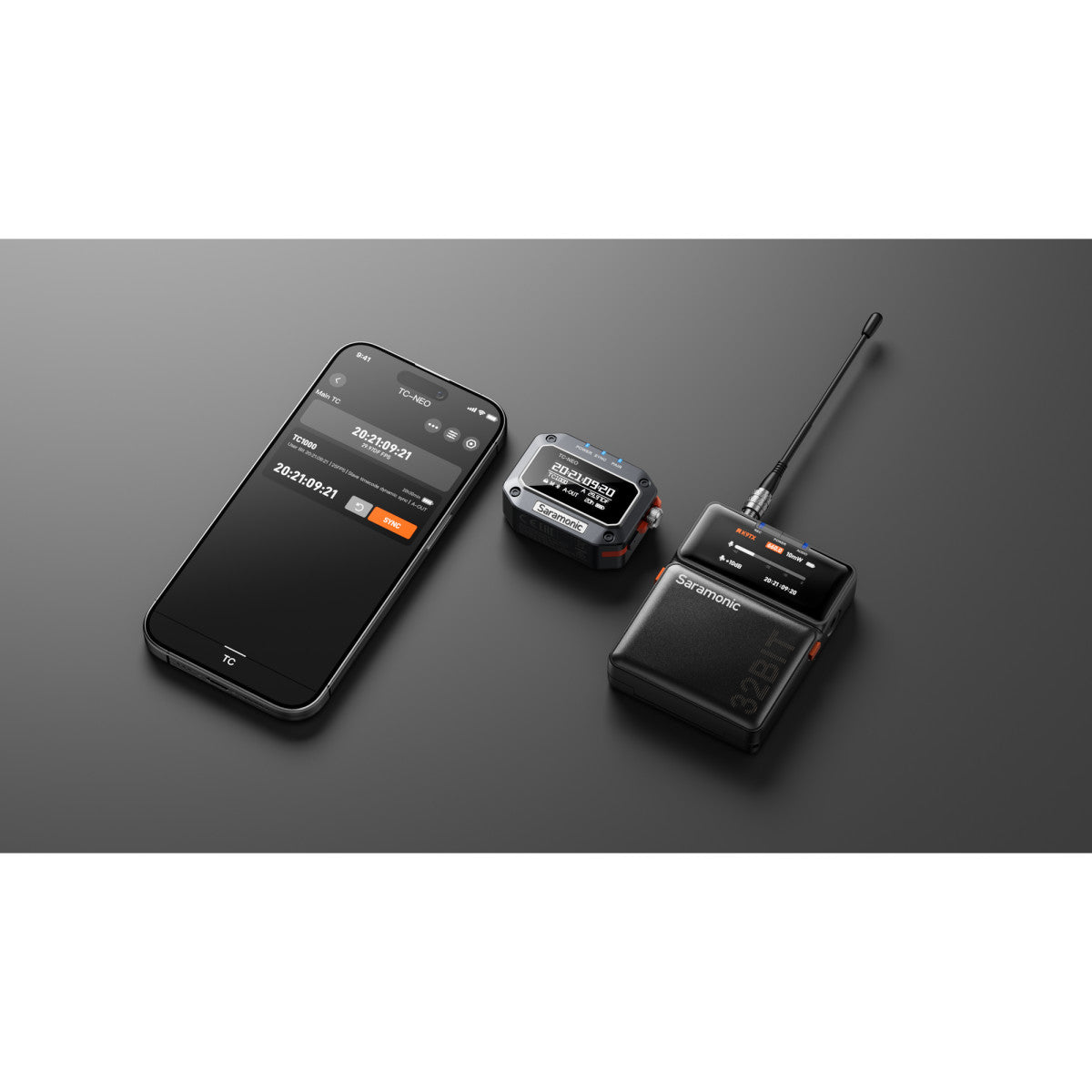 TC-NEO | Timecode Generator with 3.5mm TRS Output & Cable + Bluetooth 5.0 & 2.4GHz Wireless Sync | The LA Firm