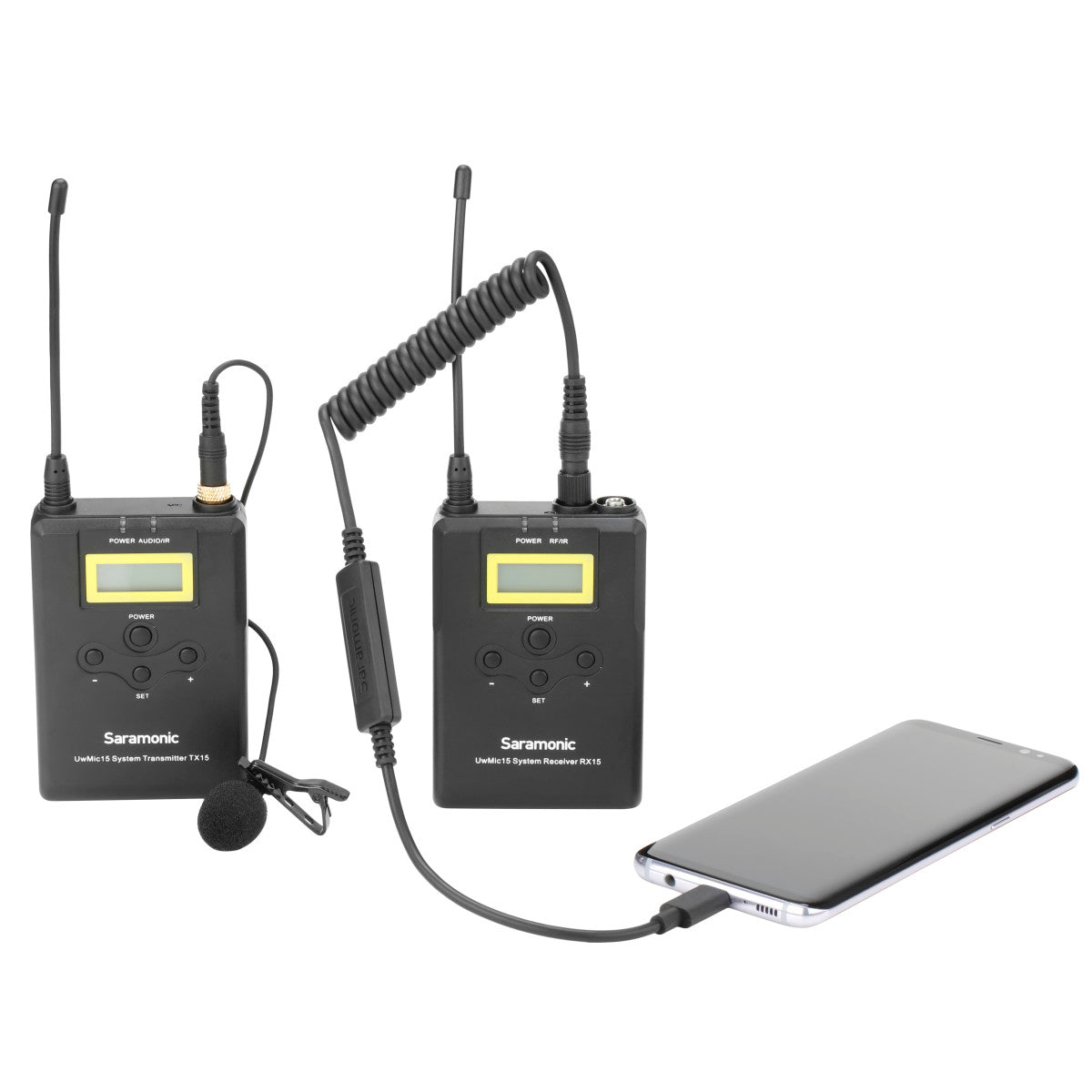 UTC-C35 Locking 3.5mm TRS Male to USB-C Out Cable w/ A-to-D for iPhone 15, Android, Computers, iPad | The LA Firm