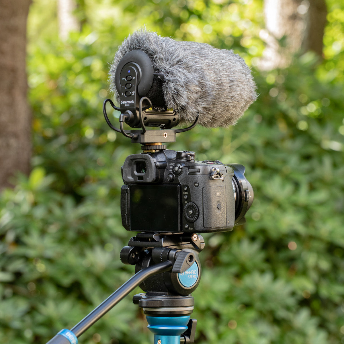 Vmic5 On-Camera Supercardioid Shotgun Mic w/ Headphone Out, Furry Windscreen, 150hr Battery & More | The LA Firm