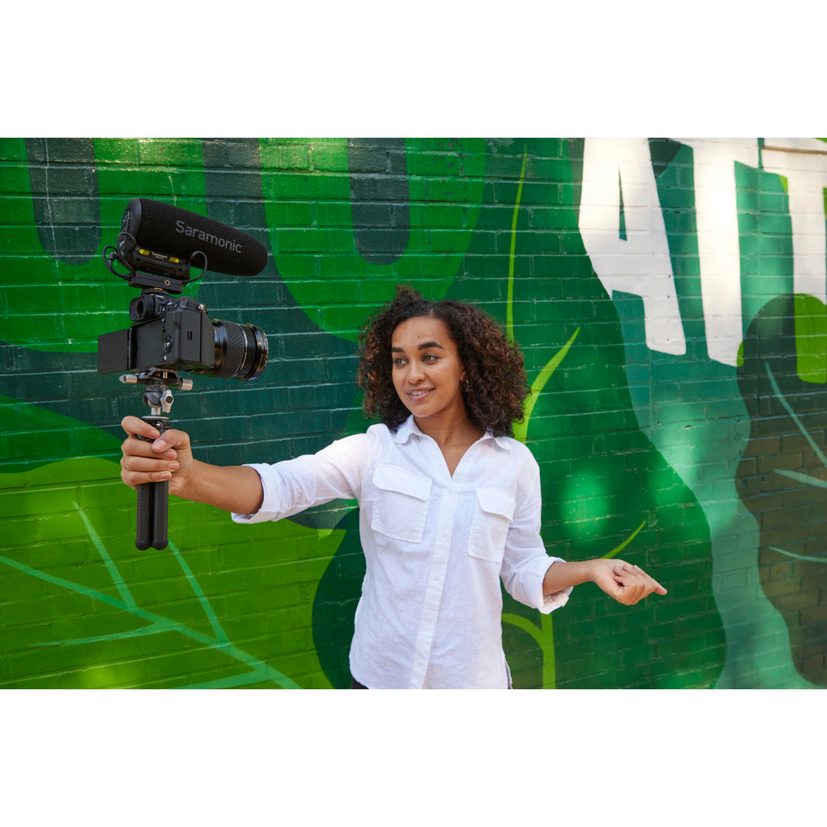 Vmic5 On-Camera Supercardioid Shotgun Mic w/ Headphone Out, Furry Windscreen, 150hr Battery & More | The LA Firm