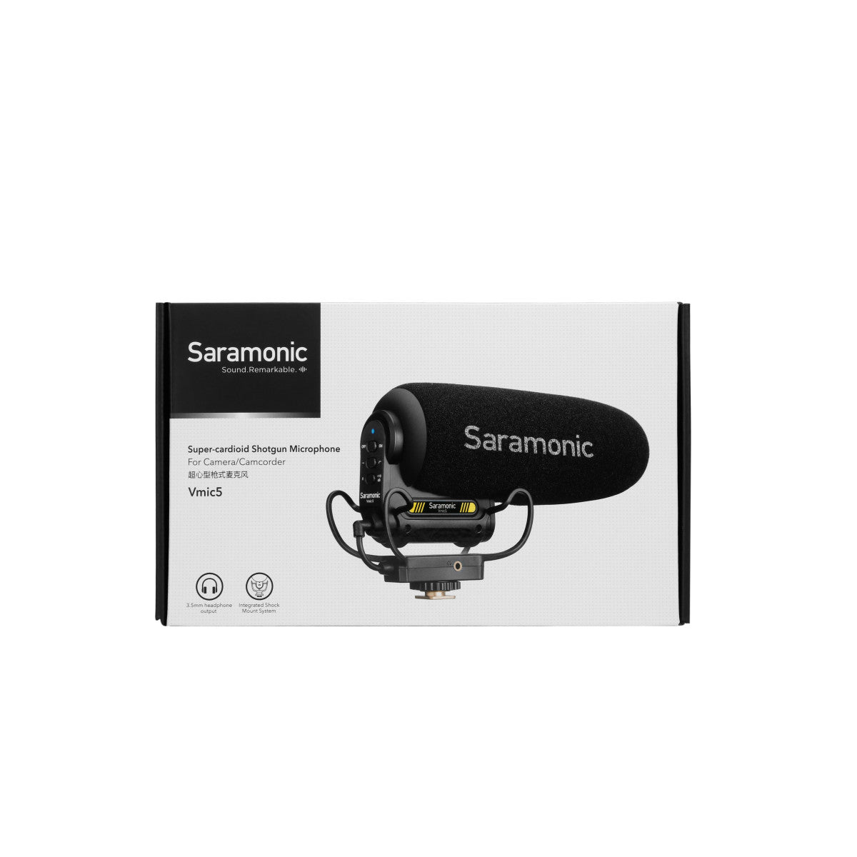 Vmic5 On-Camera Supercardioid Shotgun Mic w/ Headphone Out, Furry Windscreen, 150hr Battery & More | The LA Firm