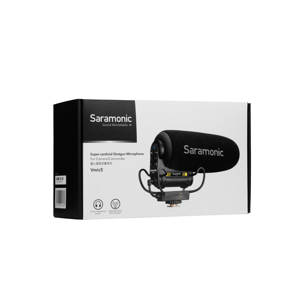 Vmic5 On-Camera Supercardioid Shotgun Mic w/ Headphone Out, Furry Windscreen, 150hr Battery & More | The LA Firm