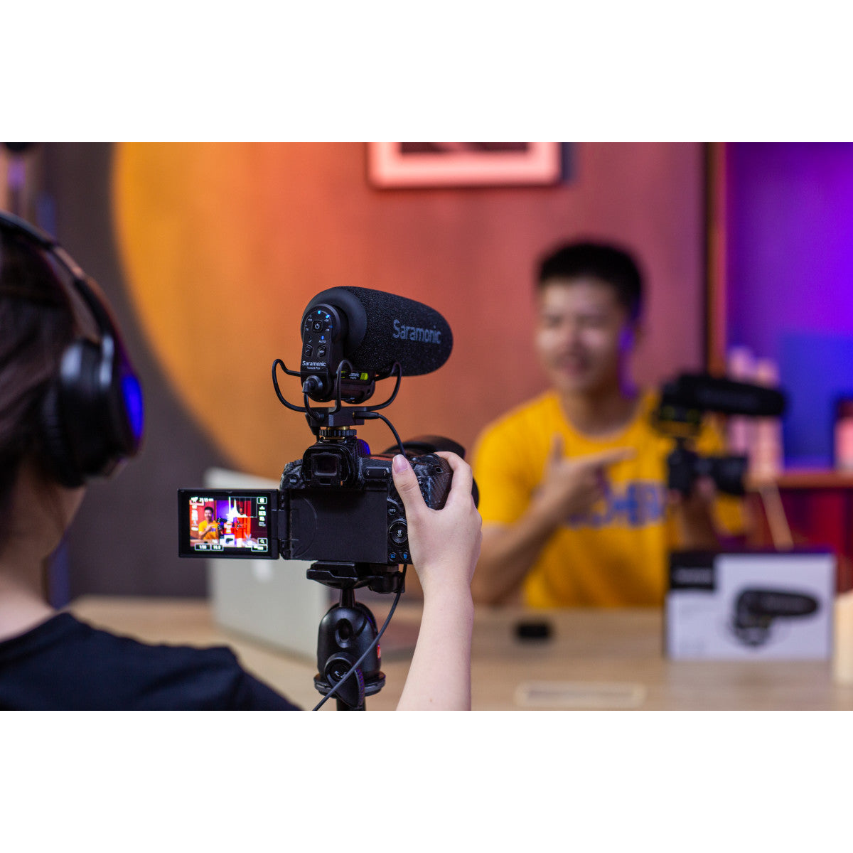 Vmic5 Pro On-Camera Supercardioid Shotgun w/ Advanced Sonic Controls, HP Out, Furry Windscreen, More | The LA Firm