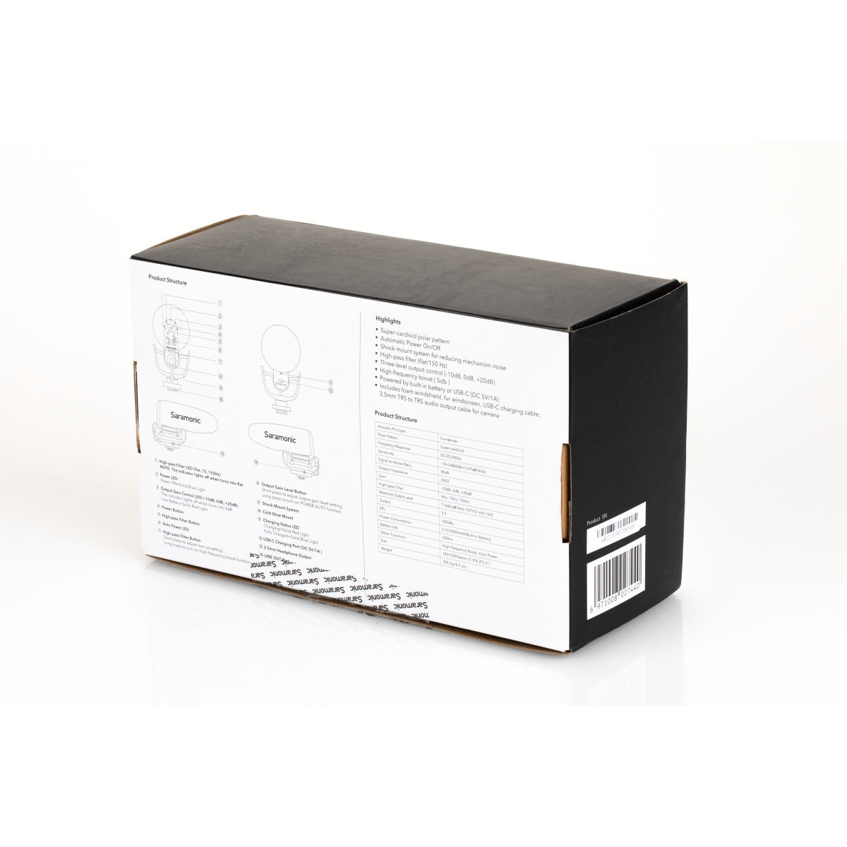 Vmic5 Pro On-Camera Supercardioid Shotgun w/ Advanced Sonic Controls, HP Out, Furry Windscreen, More | The LA Firm