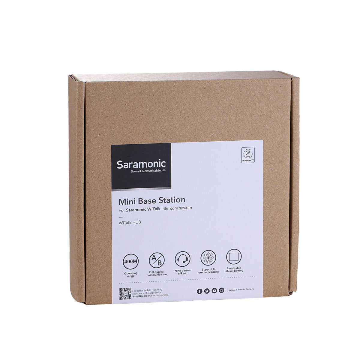 WiTalk-Hub Base Station for up to 8 Wireless & 1 Wired Intercom Headsets with Belt Clip & Link | The LA Firm