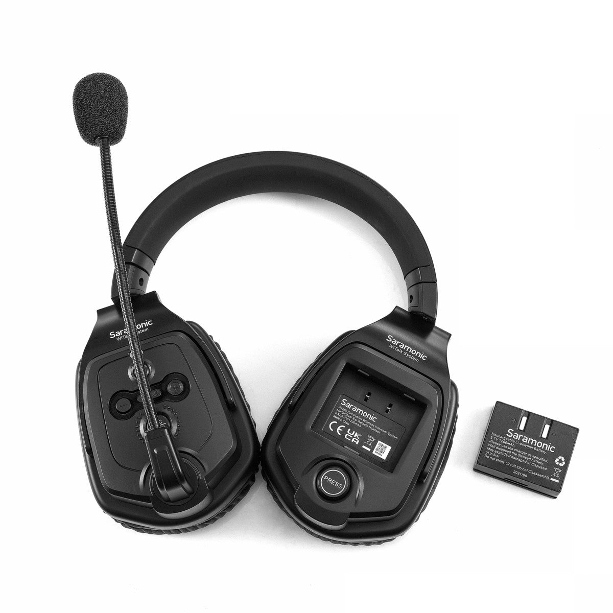 WiTalk-WT2D 2-Person Full-Duplex 1.9GHz Wireless Dual-Ear Headset Intercom System with Hard Case | The LA Firm