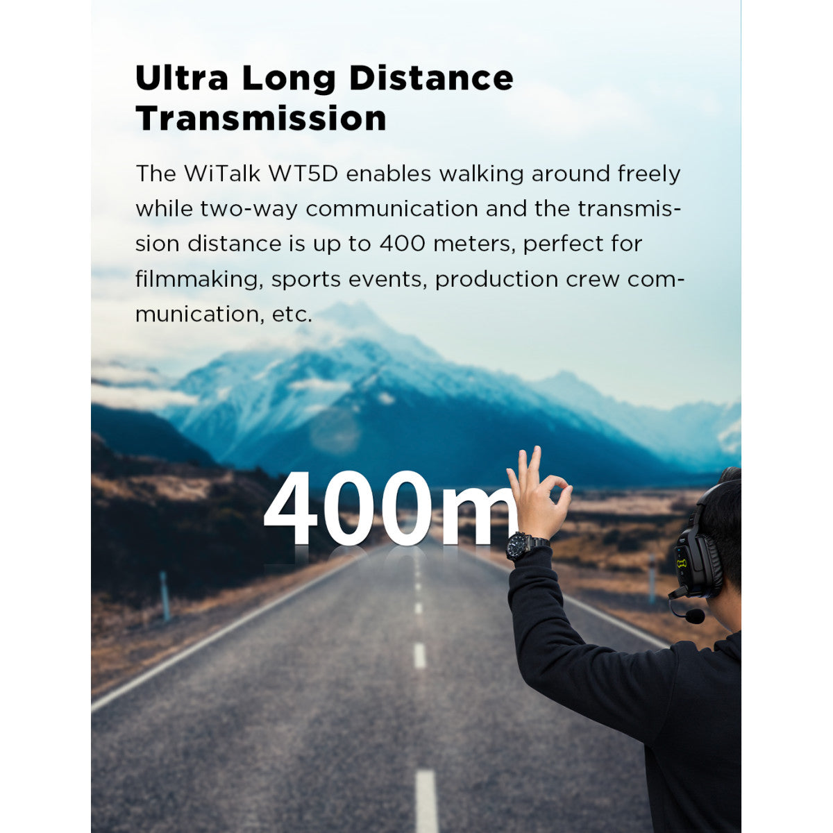 WiTalk-WT5D 5-Person Full-Duplex 1.9GHz Wireless Dual-Ear Headset Intercom System with Hard Case | The LA Firm