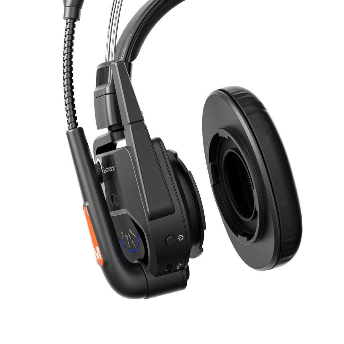 WiTalk9-LC Replacement Cooling-Gel Leatherette Over-Ear Pad for WiTalk9 Master and Remote Headsets | The LA Firm