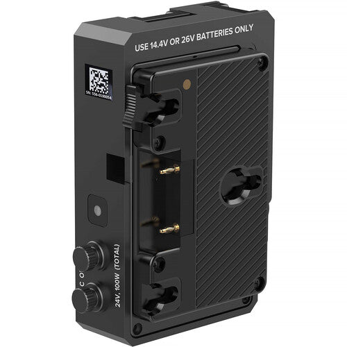 RuntimeExtender Gold Mount. RuntimeExtender is a battery plate to connect standard camera batteries to many Astera lights. This enables you to extend your production and work without worries when shooting films or lighting events. from www.thelafirm.com