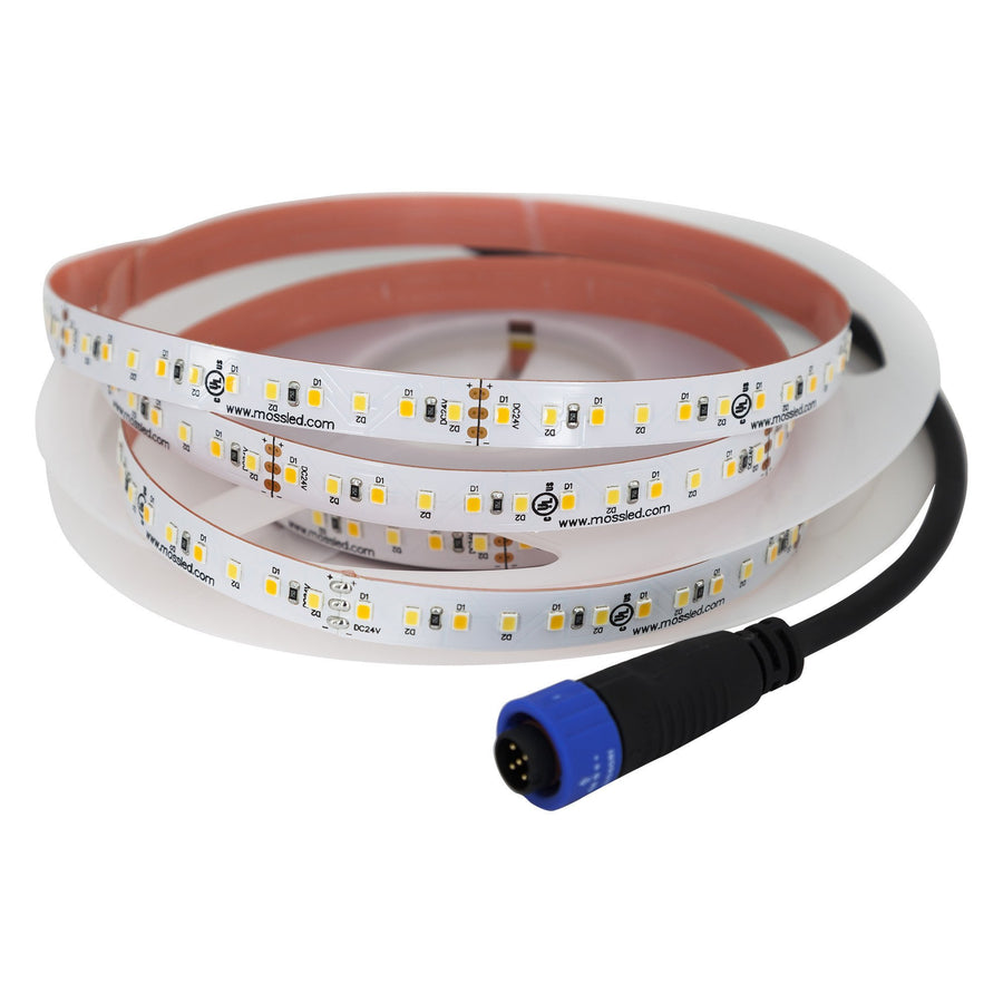 FlexLED Bi-Colour 2700K - 5600K 24v (CCT Adjustable) IP43 (Indoor) 196 LED/meter Bare Wire from www.thelafirm.com
