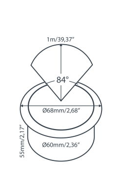 DOT Stainless Steel 60mm - 12V/21V - 0.8 VA - Ring 68 SS from www.thelafirm.com