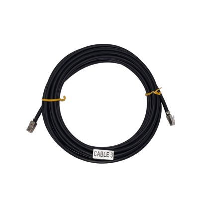 EtherWAN 3Ft Shielded RJ45 Plug to Plug 568B Wired, Solid, Black PVC Jacket, Shielded CAT6 Outdoor Standard Patch Cable | The LA Firm