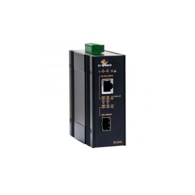 EtherWAN EL2242 Series Hardened Dual-Rate PoE Gigabit Media Converter | The LA Firm