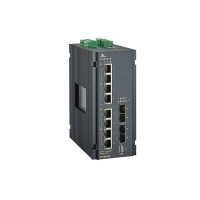 EtherWAN Hardened Managed LL3 Gigabit Ethernet PoE Switch with 8x Gigabit PoE Ports & 4x 100/1000Base SFP Ports | The LA Firm