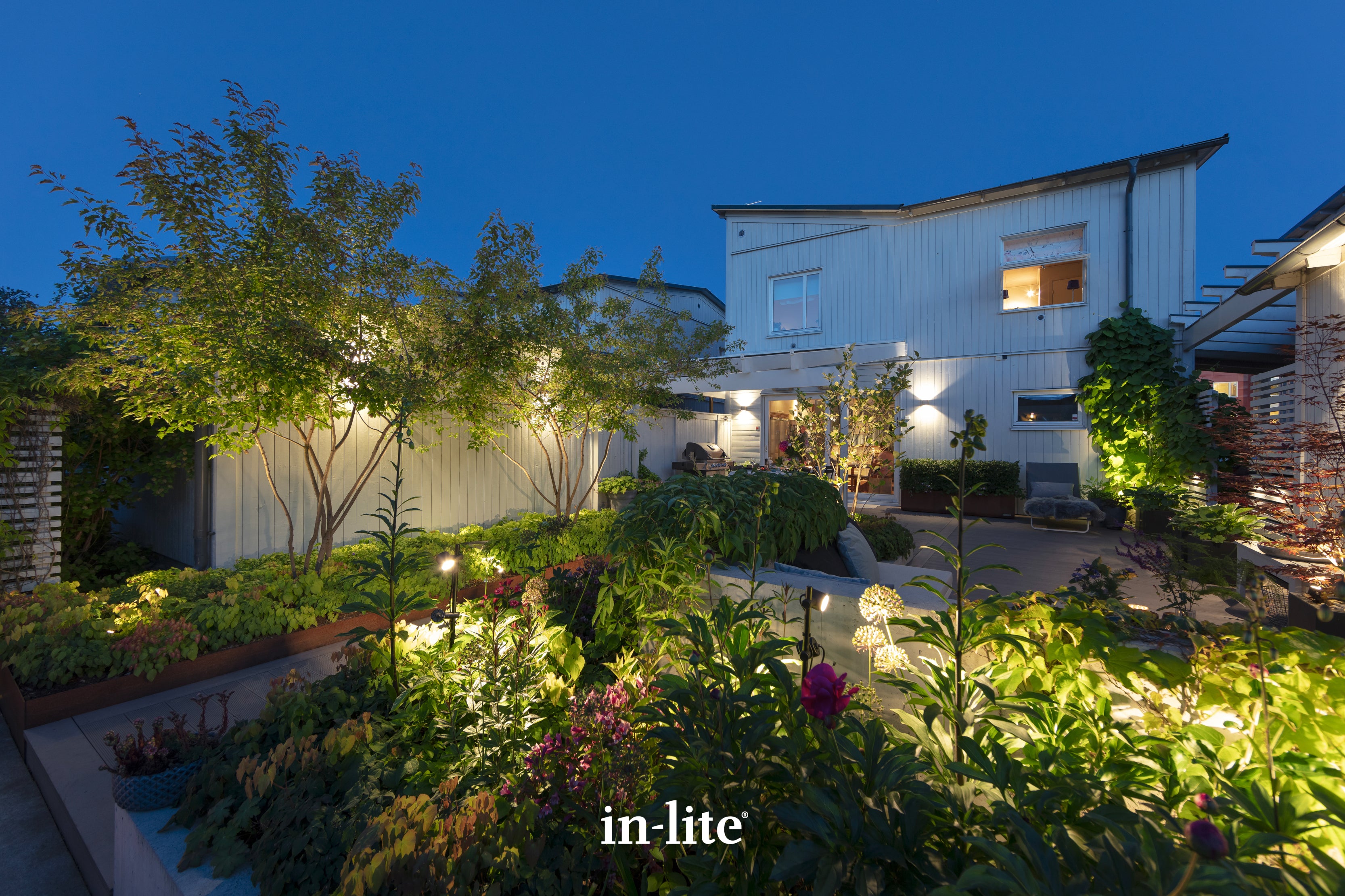 in-lite outdoor weather proof smart lighting available only at The LA Firm