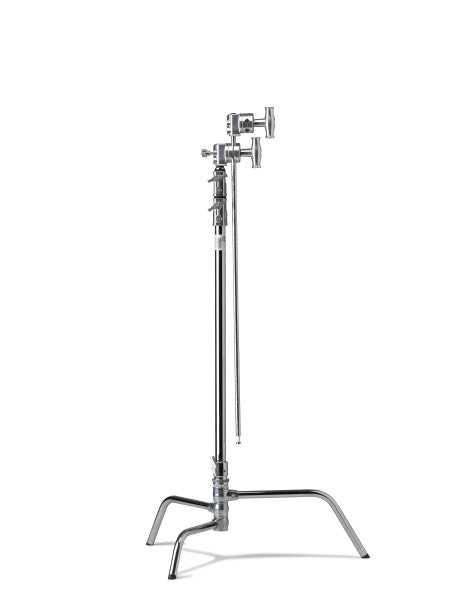 Kupo 40in Master C-Stand with Turtle Base Kit (Stand 2.5in Grip Head & 40in Grip Arm with Hex Stud) - Silver from www.thelafirm.com