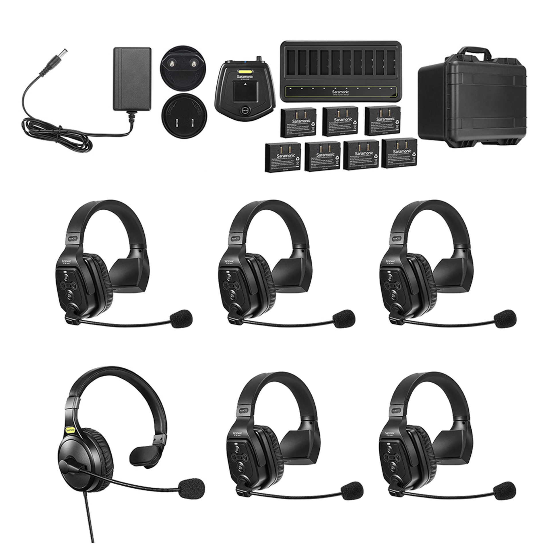 WiTalk-WT6S 6-Person Full-Duplex 1.9GHz Wireless Single-Ear Headset Intercom ... – Saramonic audio gear at The LA Firm