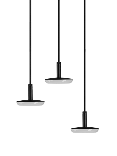 SWAY PENDANT 100-230V TRIPLE Black 7.0 ft lead - 120V/230V - 21.3 VA - (3) SWAY PENDANT - BASE 1 from www.thelafirm.com