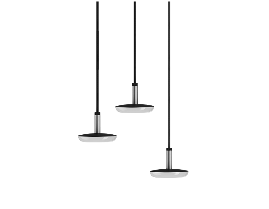 SWAY PENDANT 100-230V TRIPLE Pearl Grey 7.0 ft lead - 120V/230V - 21.3 VA - (3) SWAY PENDANT - BASE 1 from www.thelafirm.com